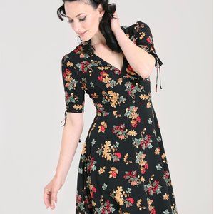 NEW Hell Bunny Aurelia Mid-dress size L